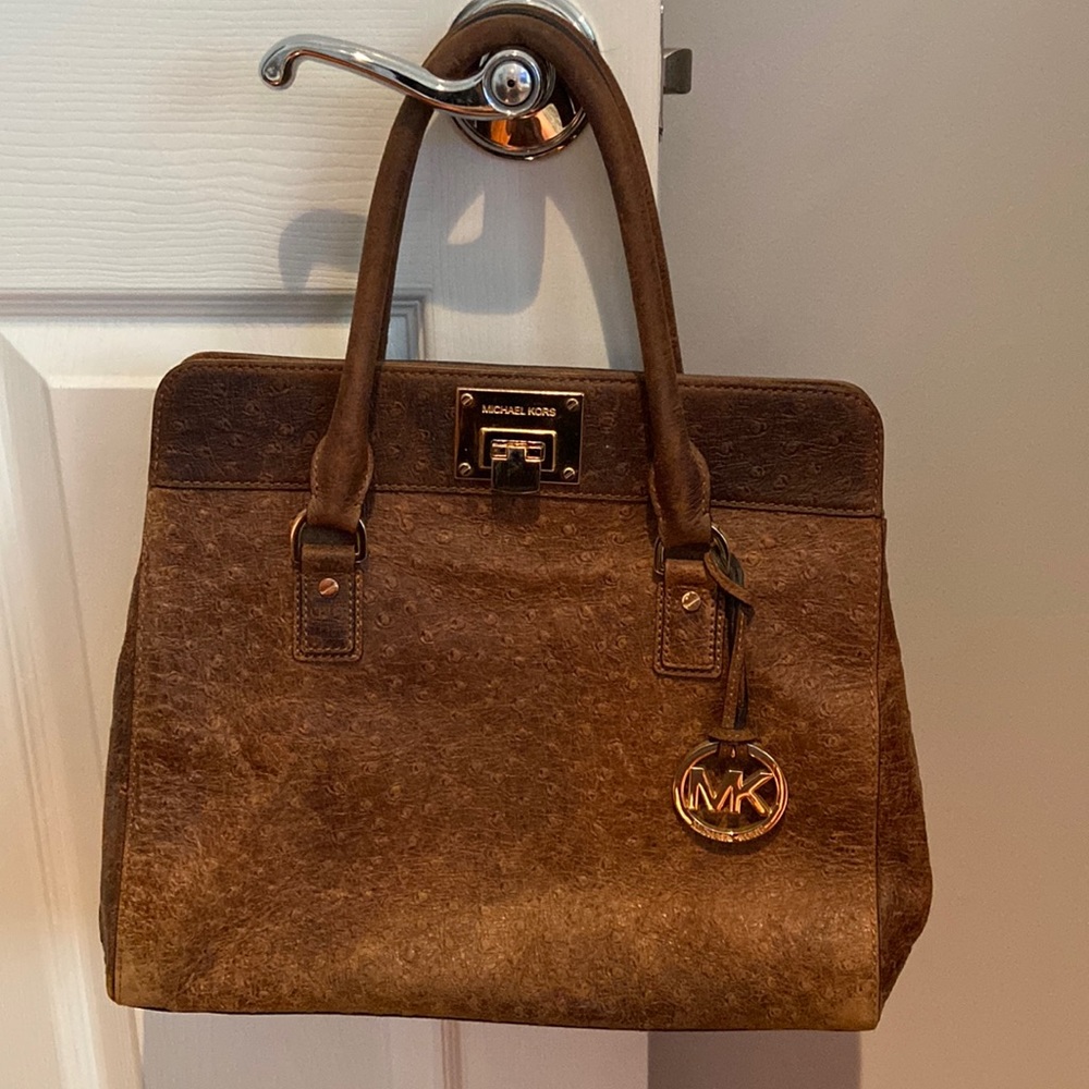 Michael Kors Leather Ostrich Purse
